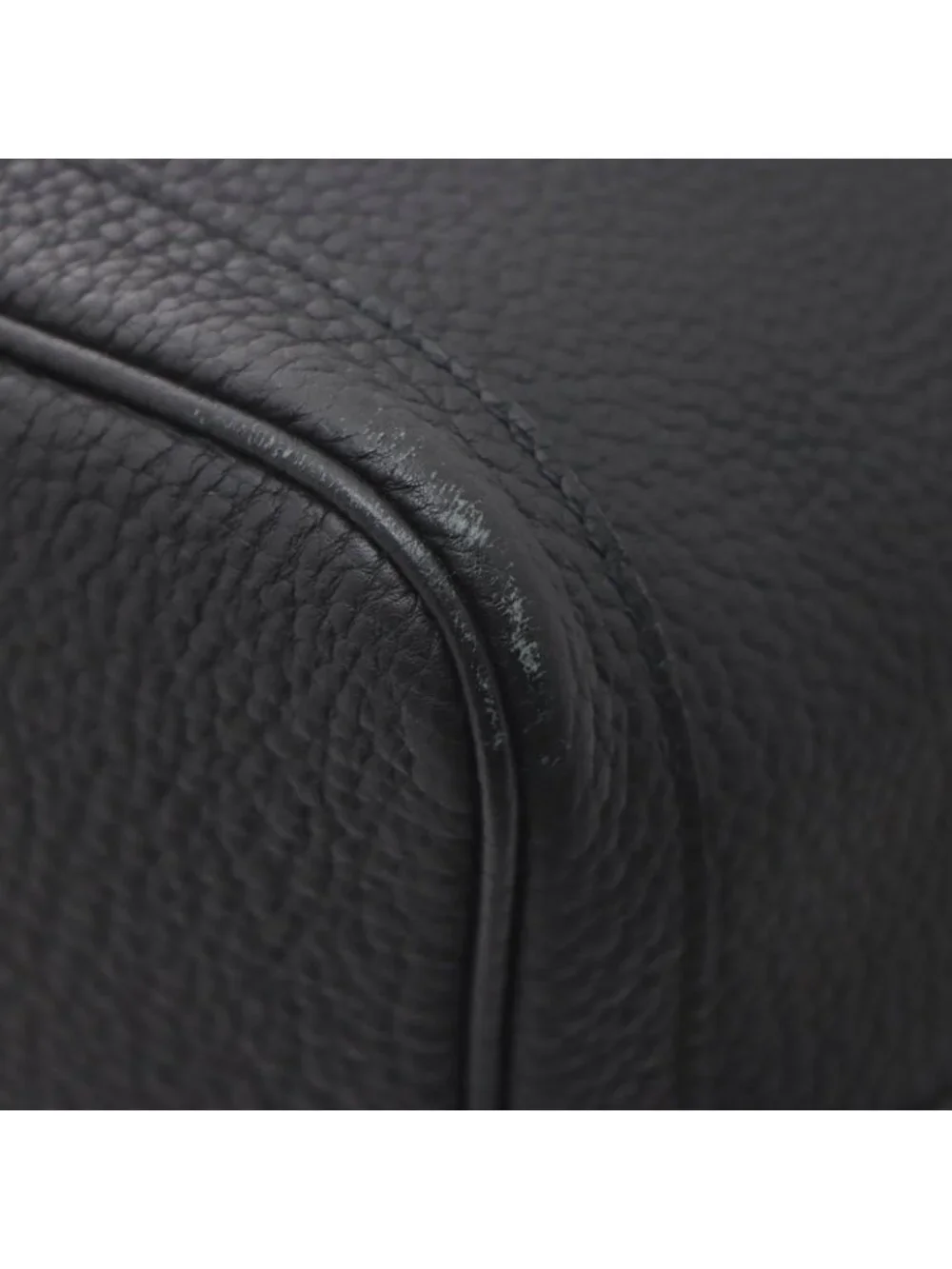 Hermes Garden Party PM Black Silver Handbag Leather
